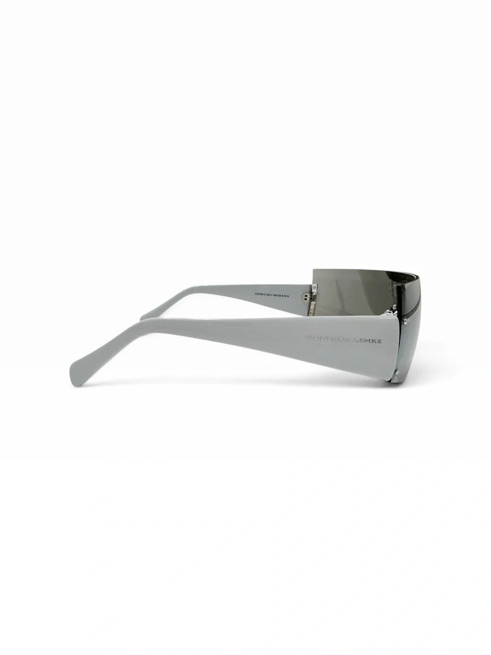 RARE CAROLINA LEMKE x KIM KARDASHIAN WEST Dusk Sunglasses in Silver